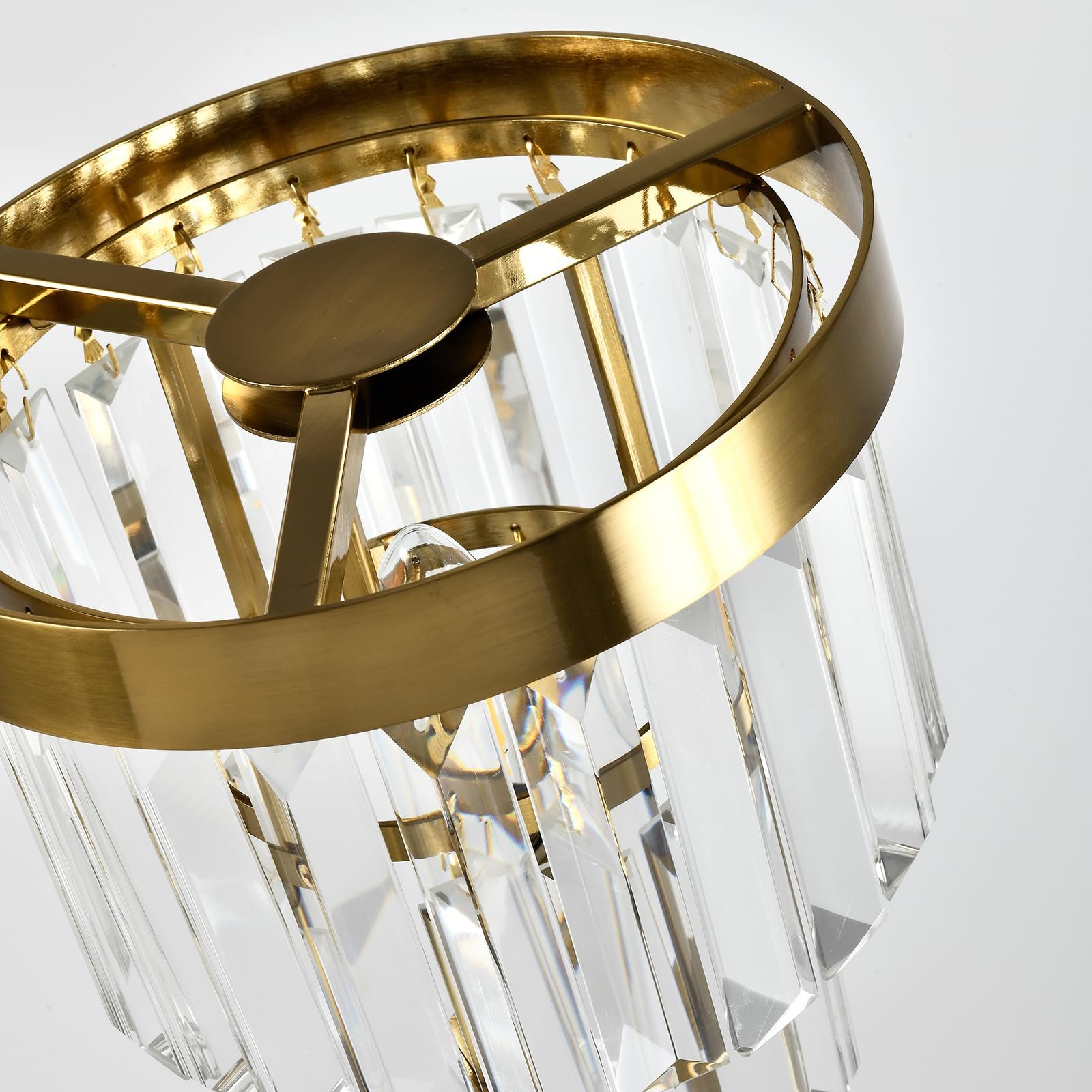 Настільна лампа LQWELL Modern Minimalist Crystal E14 Золотистий, фото №3