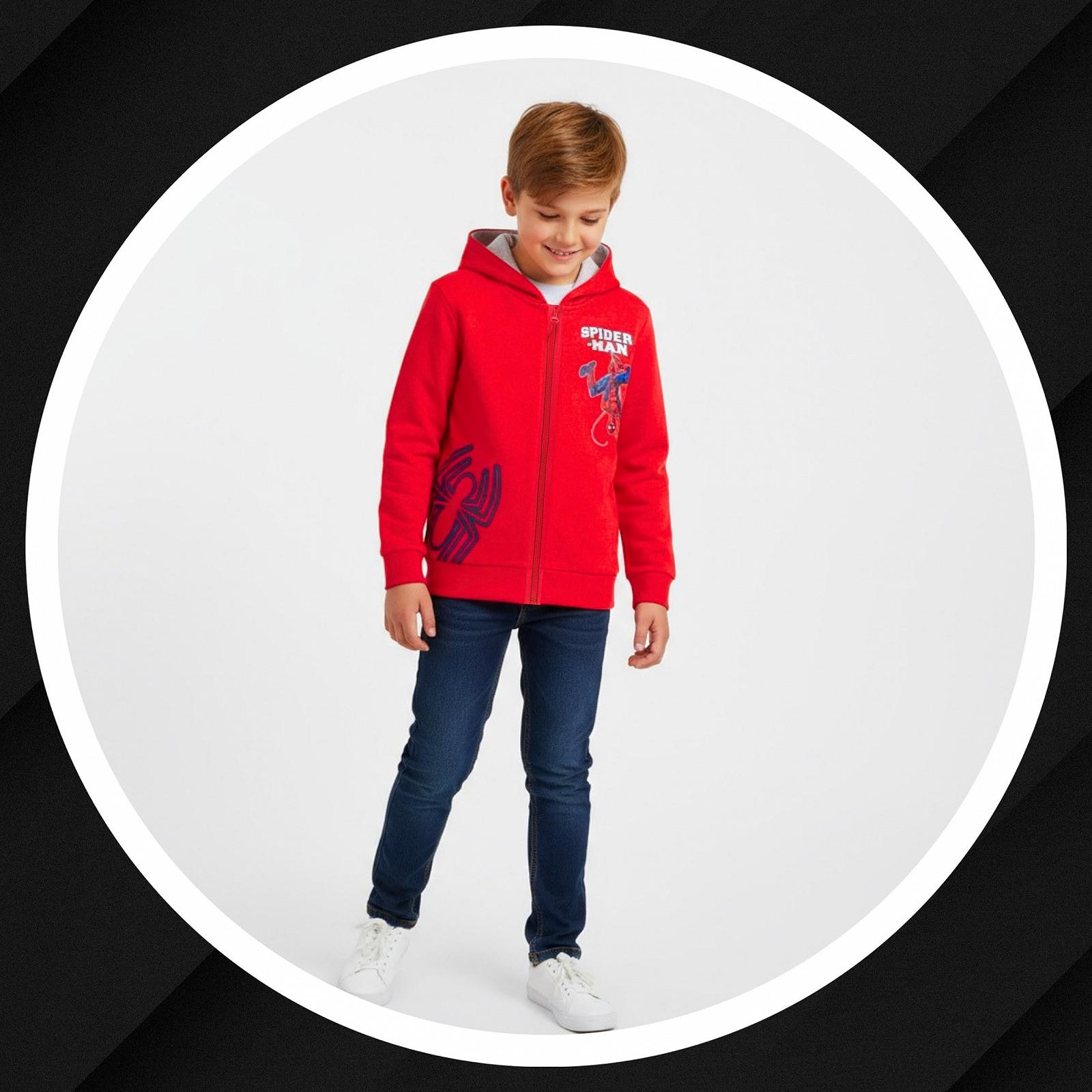 Толстовка з капюшоном для хлопчиків Marvel Spiderman на блискавці, фото №4