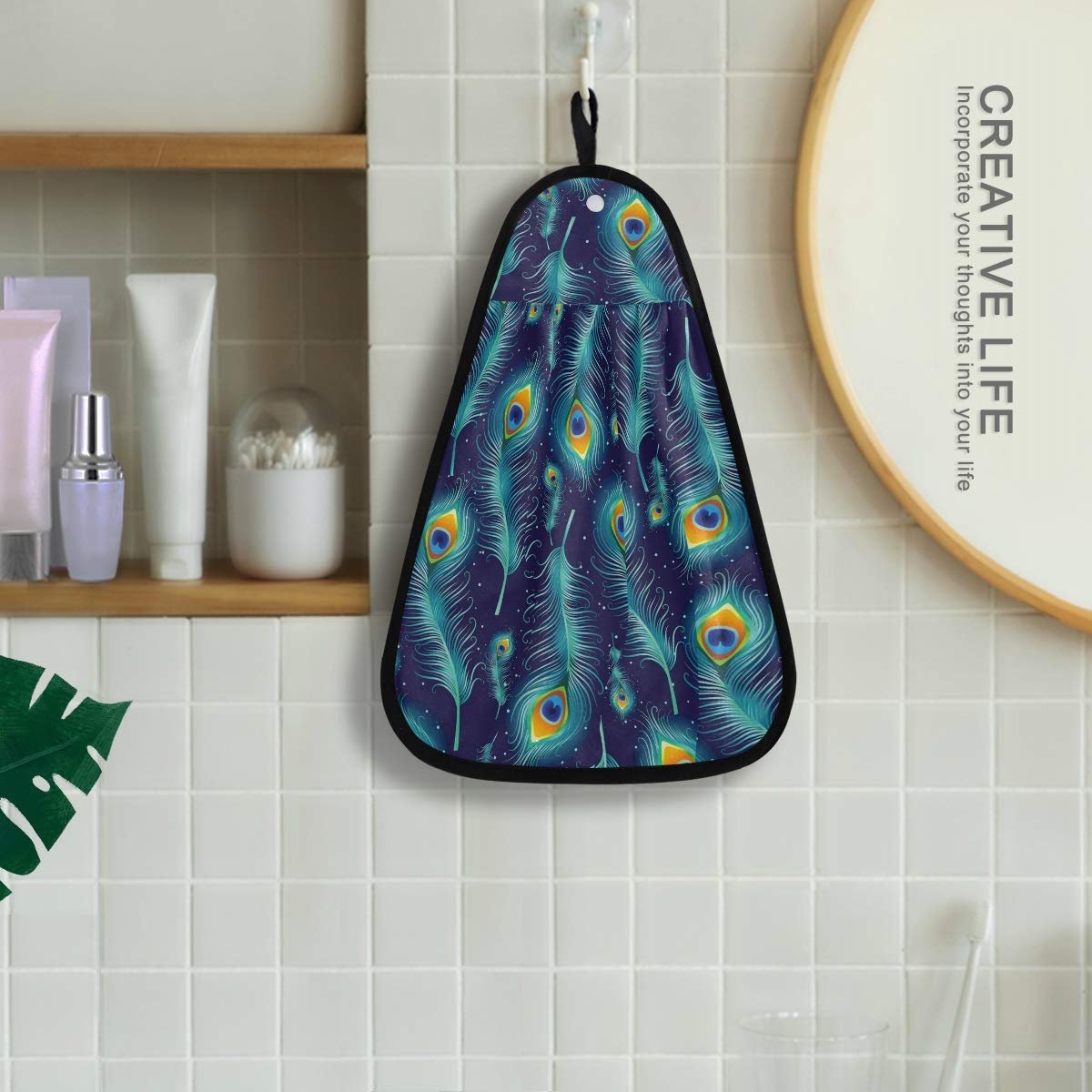 Рушник Galaxy Peacock Feather абсорбуючий швидкосохнучий кухонний, фото №4