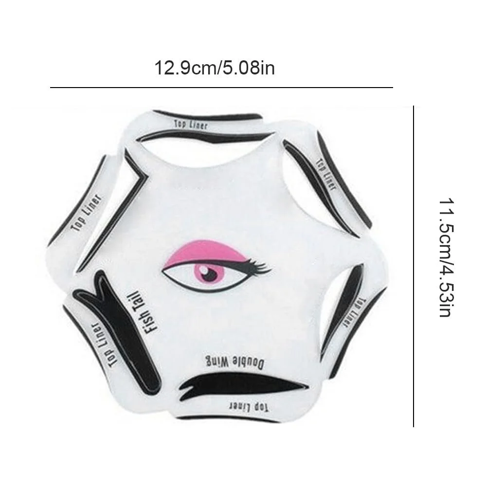 Трафарет для підводки очей 6 в 1 EyelaLe Інструмент для макіяжу очей, фото №6