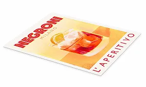 Постер ni Milano l'Aperitivo Italiano Marco Marella 50 x 70 см Желтый synthetic.ua - Фото 1