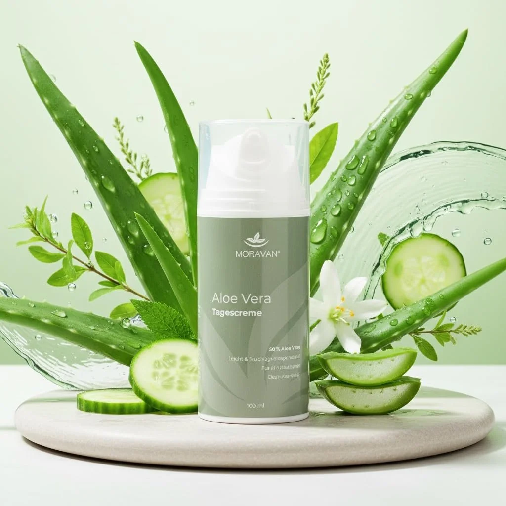 Денний крем Aloe Vera зволожувальний з вітаміном А та пантенолом 100 мл, фото №5
