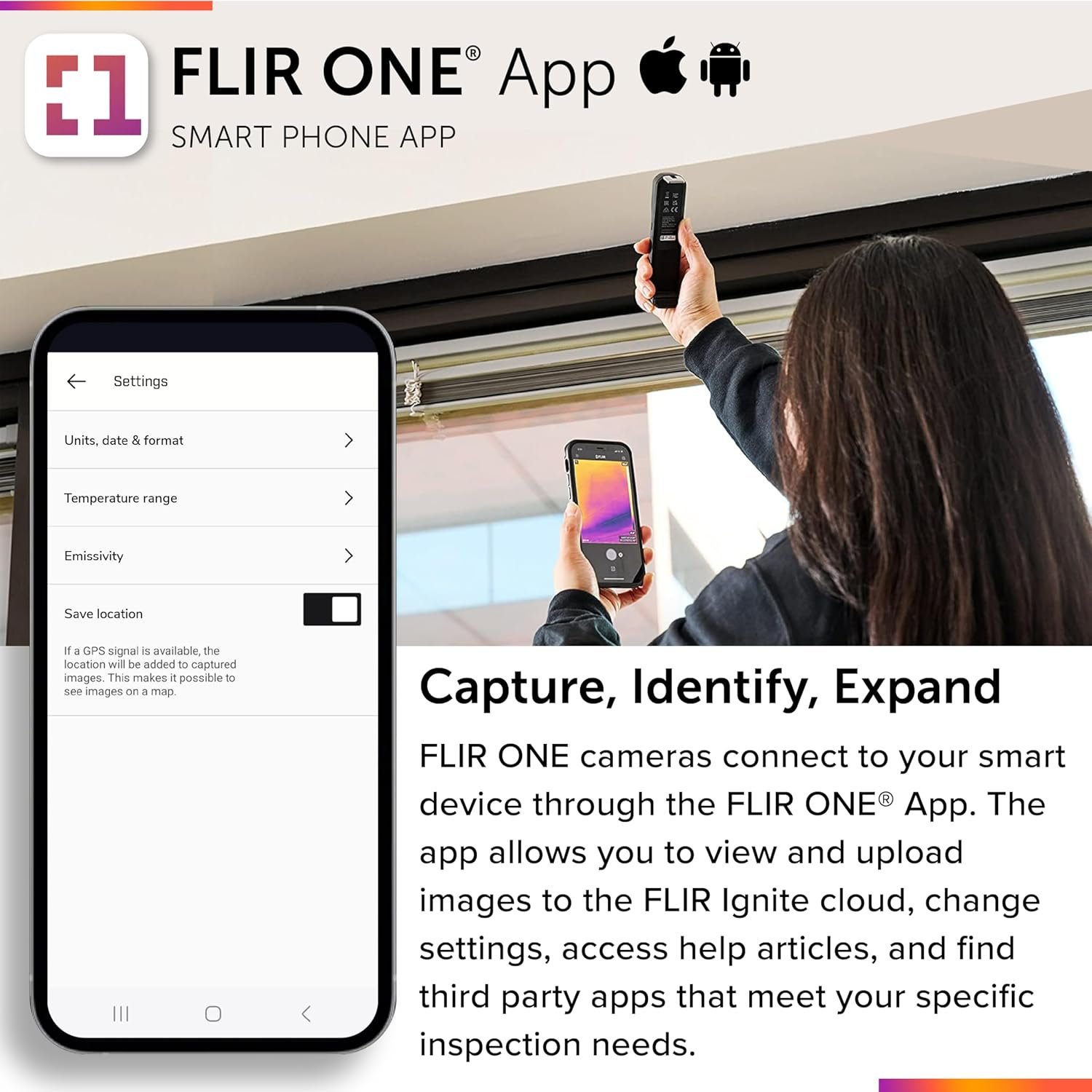 Тепловізійна камера FLIR ONE Edge Чорний, фото №5