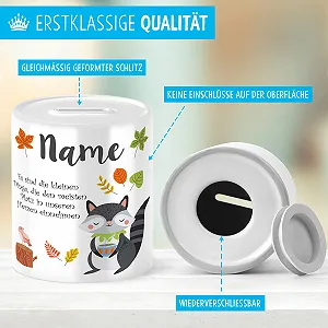 Скарбничка OWLBOOK Autumn Raccoon Персоналізована Дитяча synthetic.ua - Фото 1