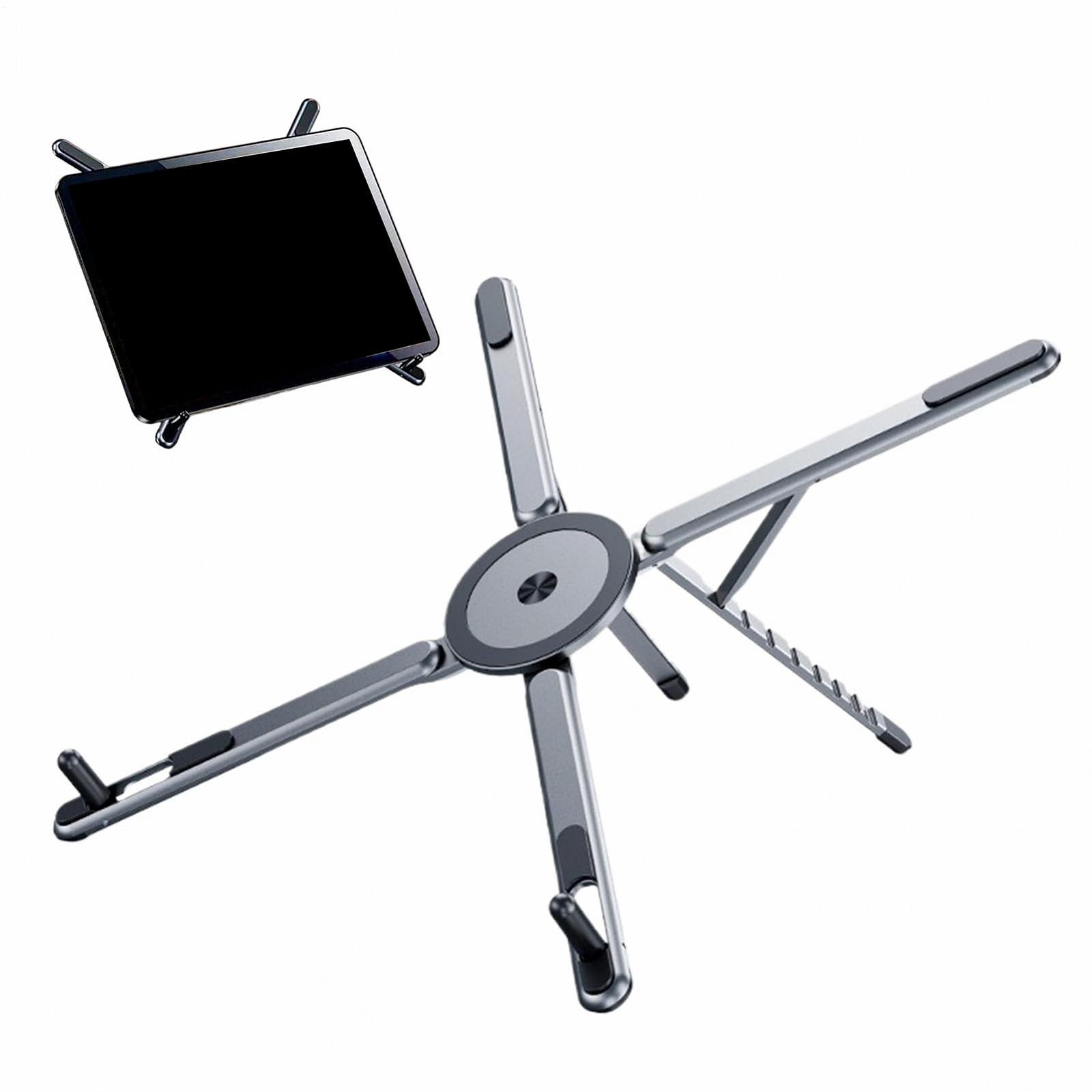 Магнітна підставка для ноутбука, складана алюмінієва, фото №1