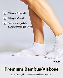 Премиальные бамбуковые носки-следки для мужчин и женщин, 6 пар, мягкие дышащие носки для предотвращения потливости ног, короткие носки, идеально подходят для повседневного использования и спорта, размер 35-47 synthetic.ua - Фото 1