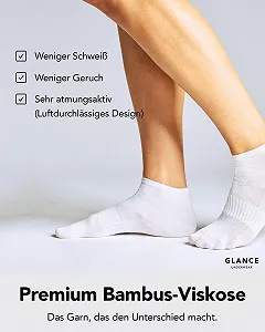 Шкарпетки-слідки з бамбука преміумкласу для чоловіків та жінок, 6 пар, 35-47 synthetic.ua - Фото 1