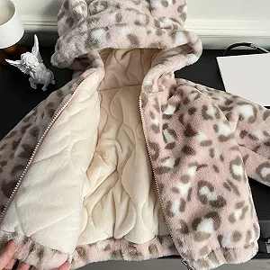 Зимняя куртка Пуховик для девочки Теплое детское пальто на молнии Теплая стеганая куртка с капюшоном Жилет Зимнее пальто Легкий стеганый детский пуховик synthetic.ua - Фото 1