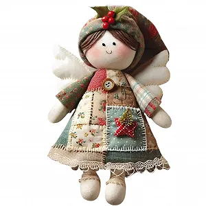 Купити Набір для шиття ангела DIY Quilt Angel Kit Vintage 15 см з матеріалами та інструкцією - Фото 1 Набір для шиття ангела DIY Quilt Angel Kit Vintage 15 см з матеріалами та інструкцією - Фото 1