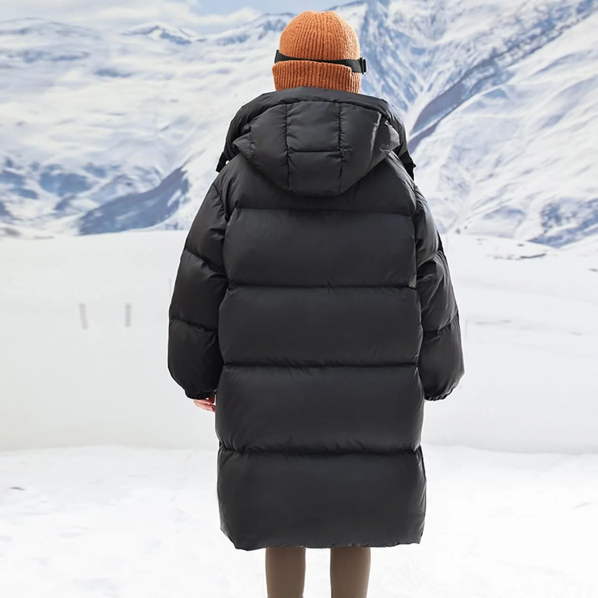 Куртка для дівчаток Linboo зимова з капюшоном, парка, фото №6