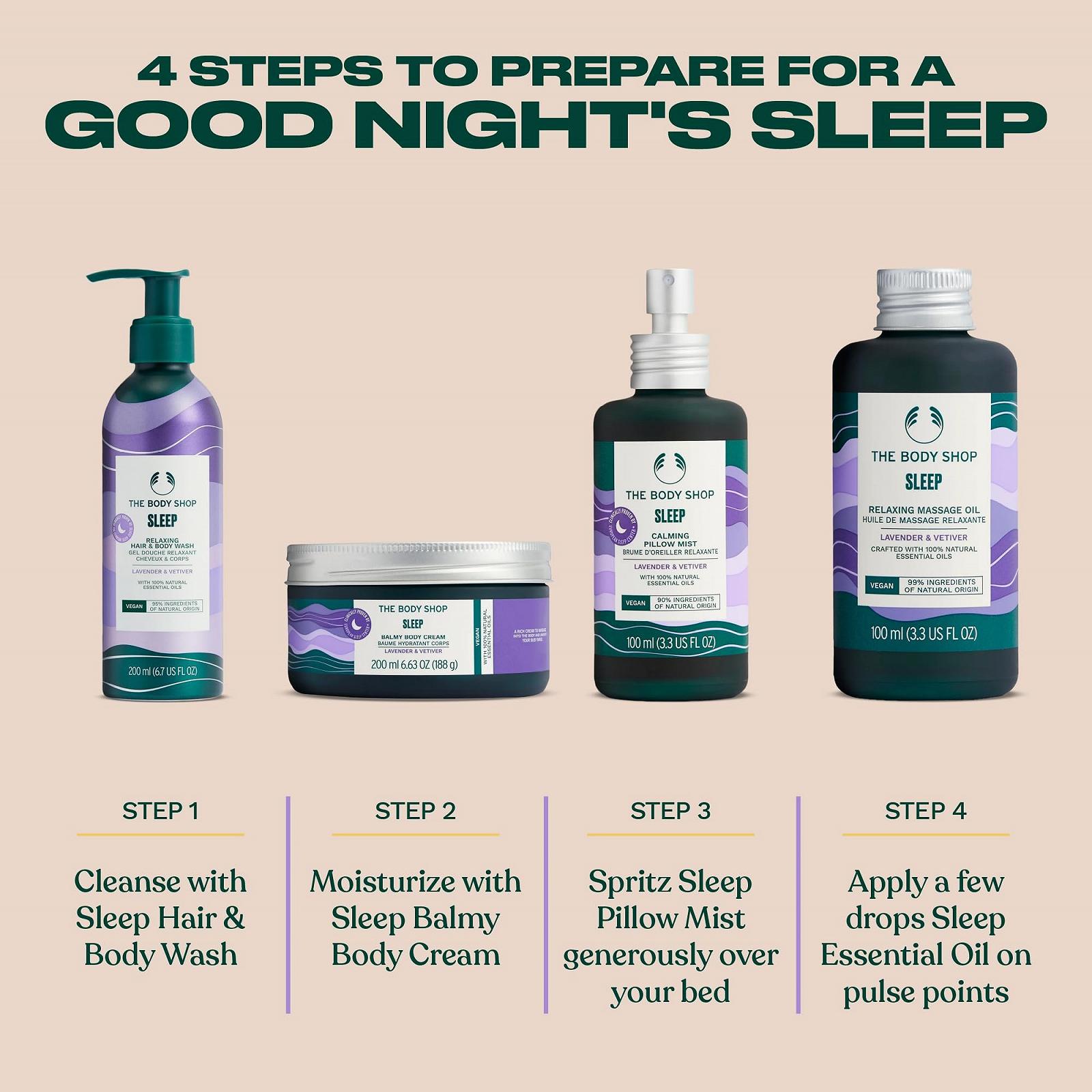 Гель для душу та шампунь THE BODY SHOP Sleep Relaxing 200 мл, фото №6