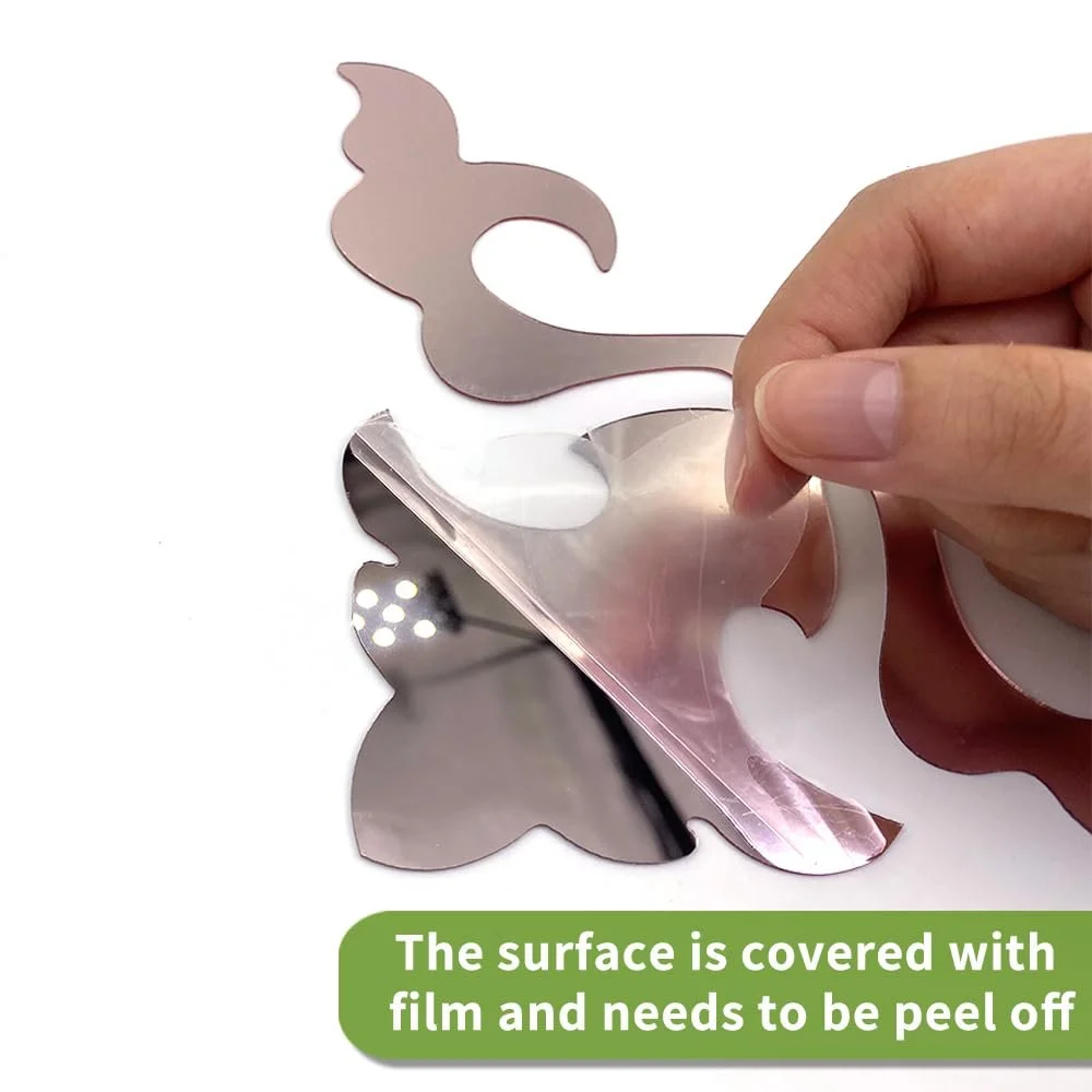 Наклейка на стіну Neukids Mirror Stickers Golden Hollow Flower Акрилова Золота 16 шт., фото №3