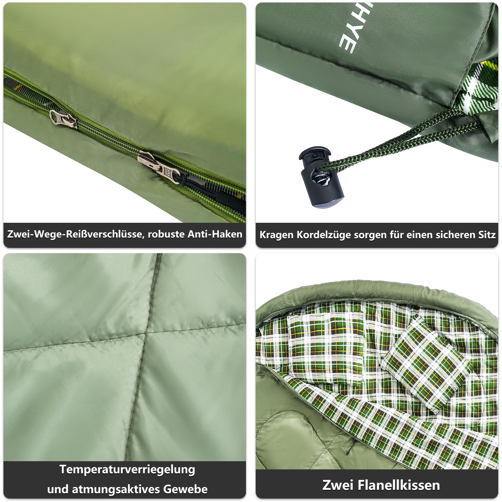 Спальний мішок Ultralight Double Sleeping Bag розмір упаковки для кемпінгу трекінгу і хайкінгу 2~3 сезони з компресійним мішком, фото №5 Спальний мішок Ultralight Double Sleeping Bag розмір упаковки для кемпінгу трекінгу і хайкінгу 2~3 сезони з компресійним мішком, фото №5