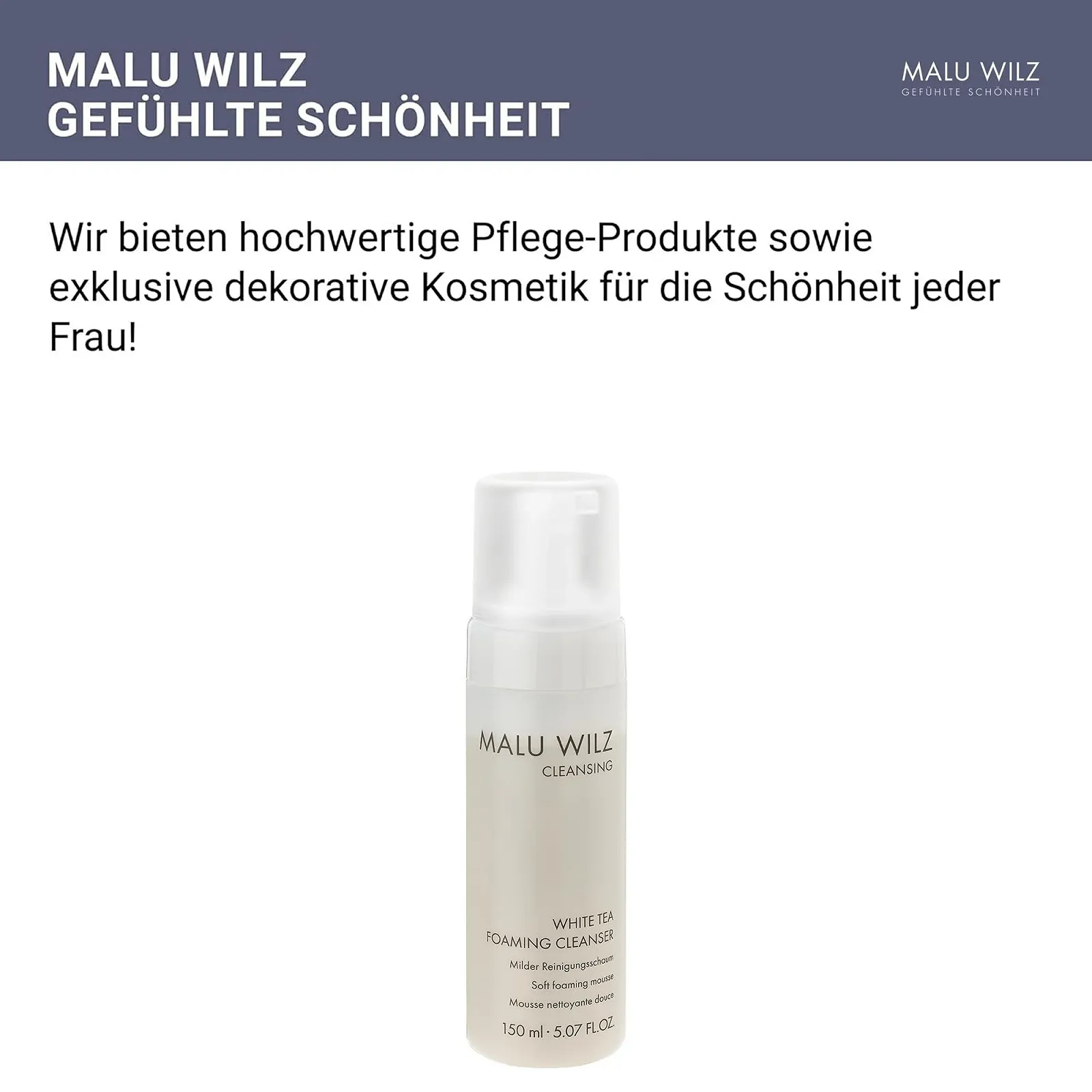 Пенка для умывания Malu Wilz White Tea 150 мл, фото №2