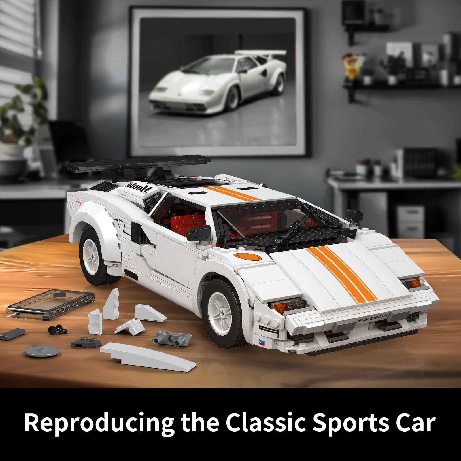 Конструктор Mould King MOC Technology Автомобиль Спортивный Кабриолет Набор 1349 Деталей, фото №3