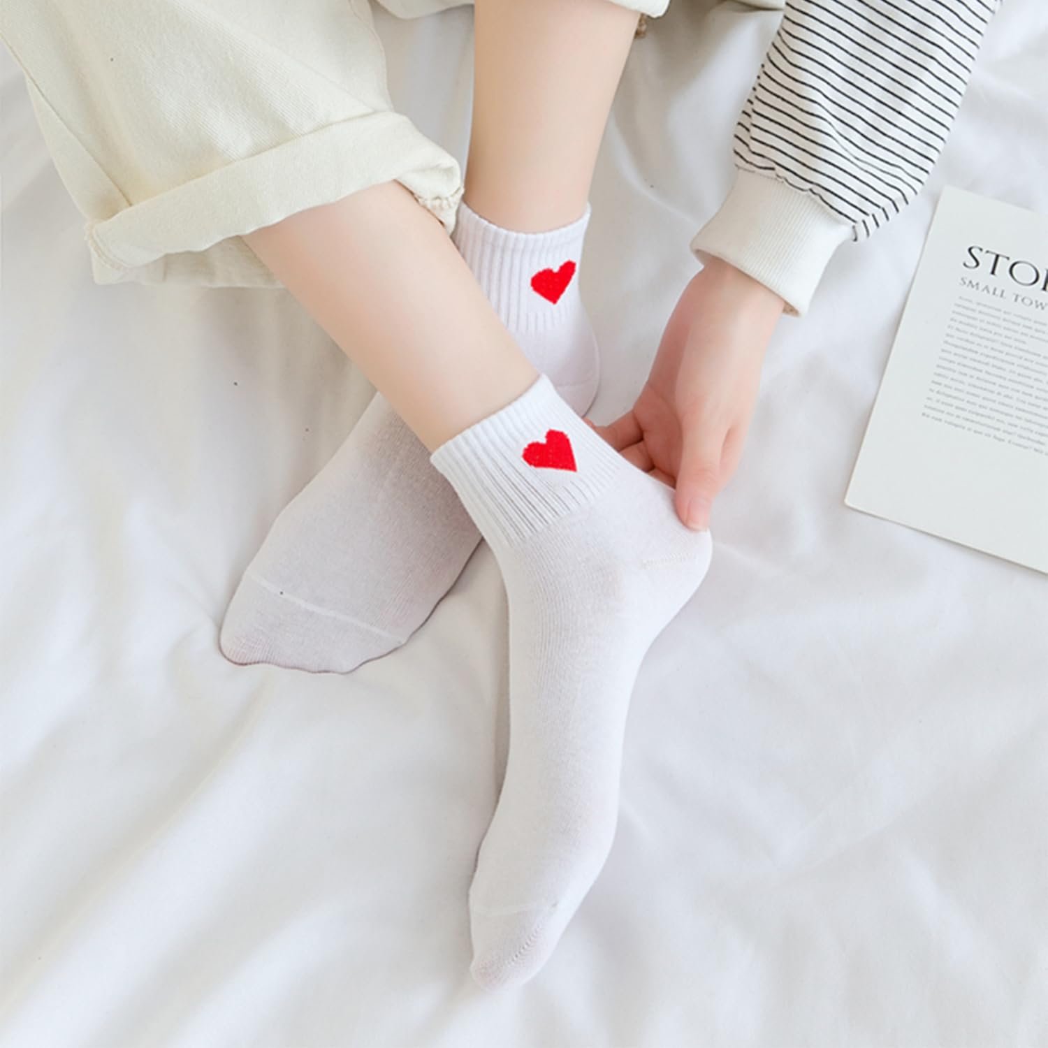 Носки KRYMSON Red Love, 3 пары (Черный / Белый / Серый), фото №4