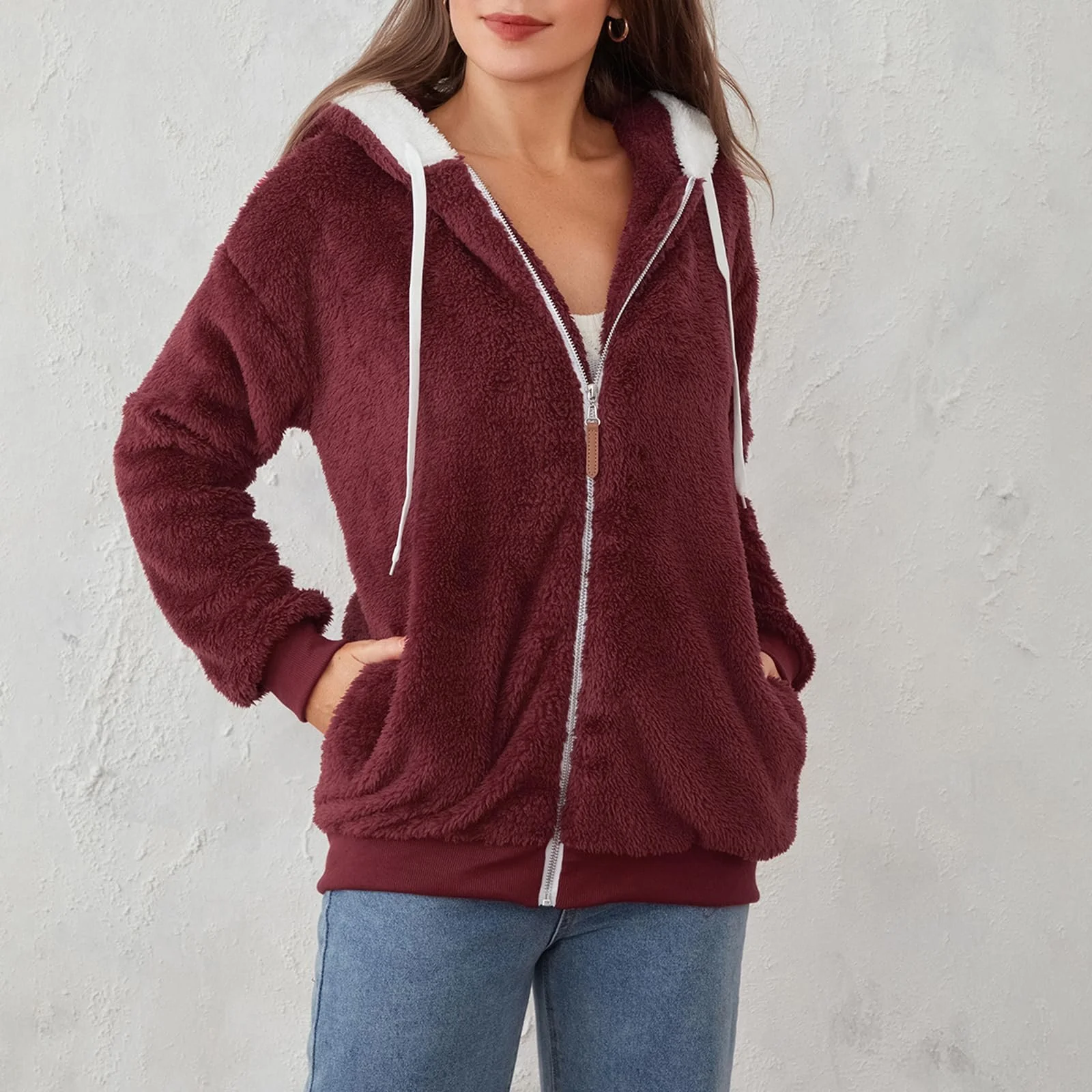 Женская зимняя теплая куртка SANSIWU с капюшоном, фото №3