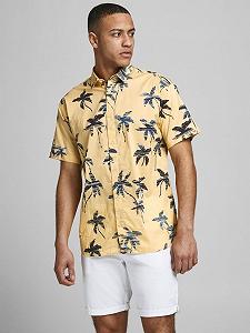 Рубашка Jack&Jones SS LTN 12187954 Желтый XL - Фото 1