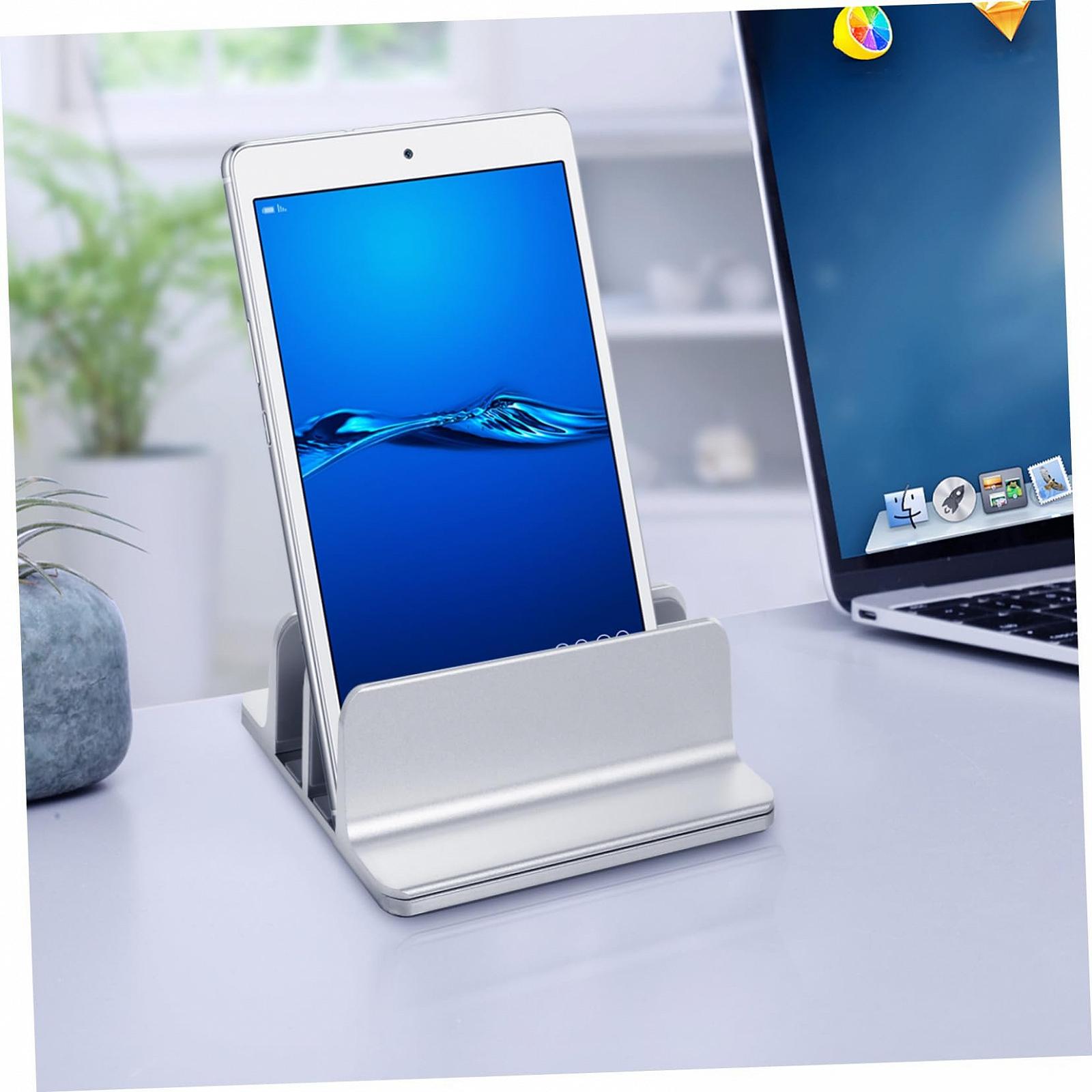 Регульована Підставка для Ноутбука з Алюмінієвого Сплаву з Подвійними Слотами Вертикальний, фото №9