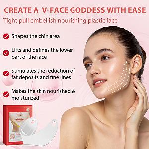 Маска для лица V-Line Chin Lift Маска V-Line для подтяжки лица Укрепляющая кожу Climber Увлажняет и питает кожу, освежает уход за кожей для женщин и мужчин, 5 шт synthetic.ua - Фото 1