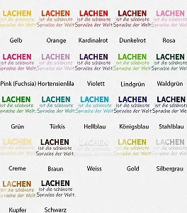 Наклейка на стіну Sunnywall «Lachen ist die schönste Sprache der Welt» німецькою мовою synthetic.ua - Фото 1