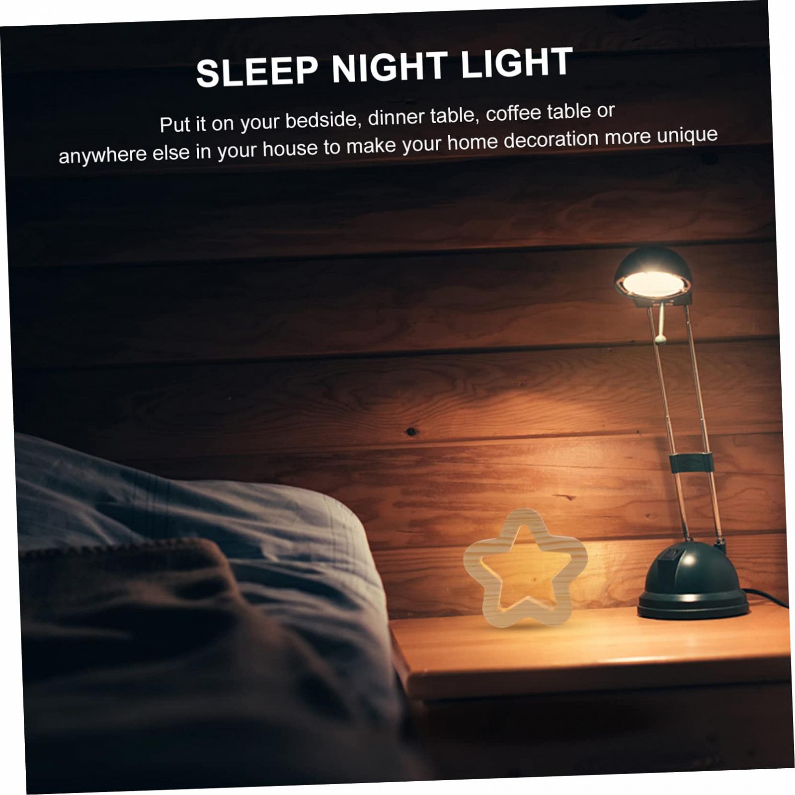 Лампа UKCOCO Star 3D USB Дерев'яна, фото №6 Лампа UKCOCO Star 3D USB Дерев'яна, фото №6