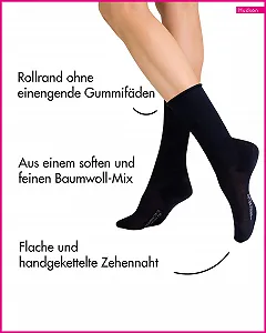 Шкарпетки Hudson Relax Fine Жіночі З підгорнутим краєм synthetic.ua - Фото 1