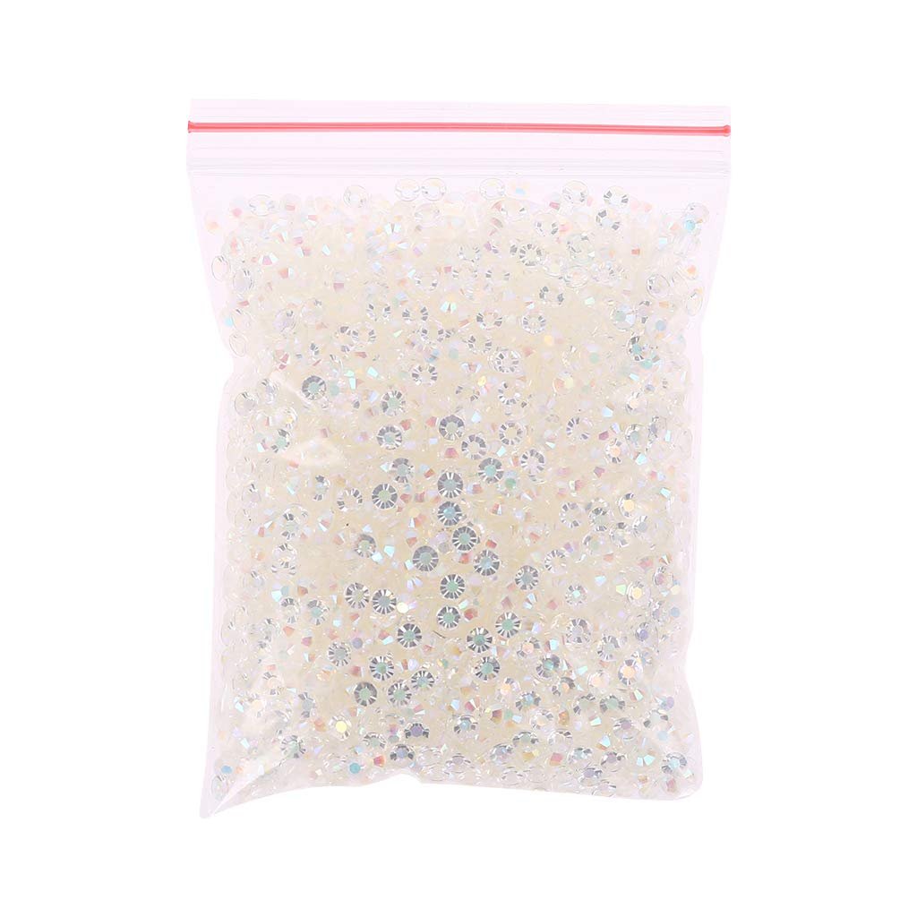 Стразы Круглые Белые 3 мм, 5000 шт, фото №1