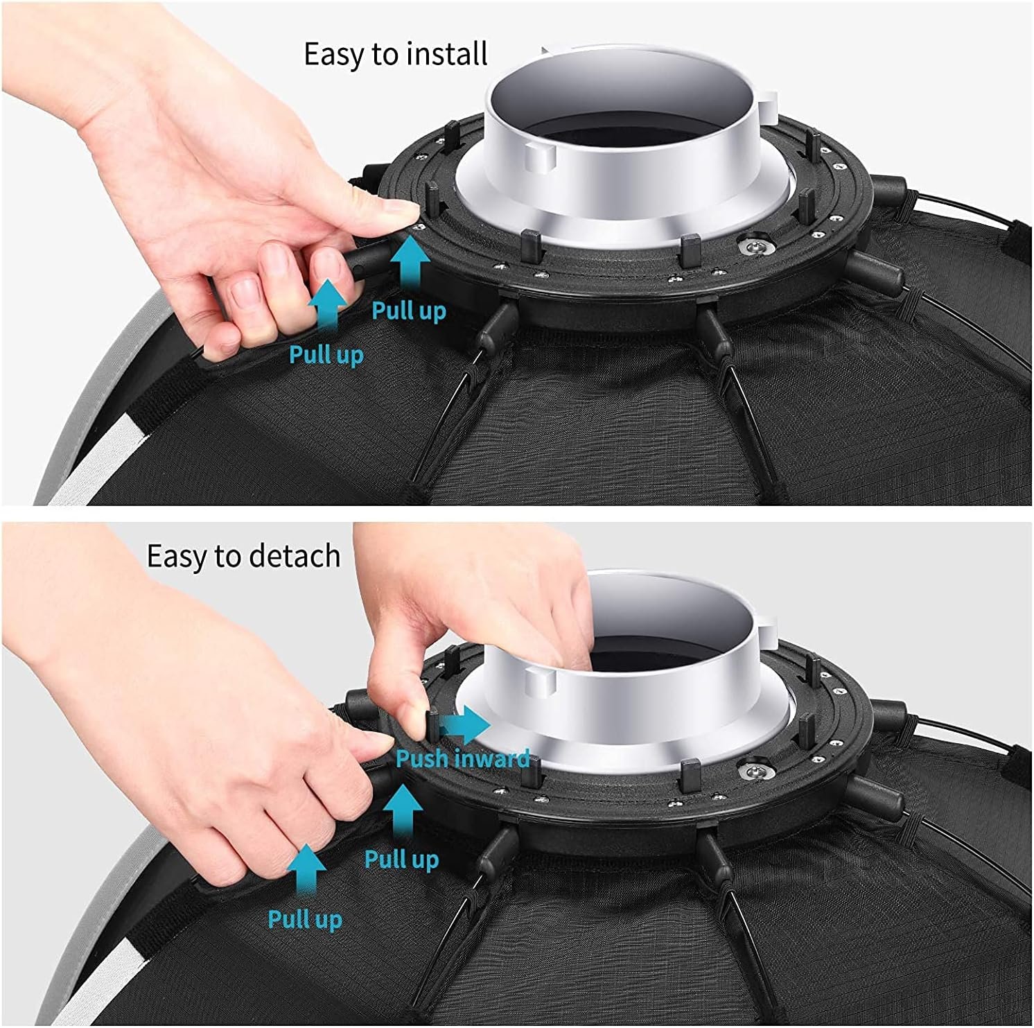 Софтбокс NEEWER SF-RP26 / 65 см / Черный, фото №4 Софтбокс NEEWER SF-RP26 / 65 см / Черный, фото №4