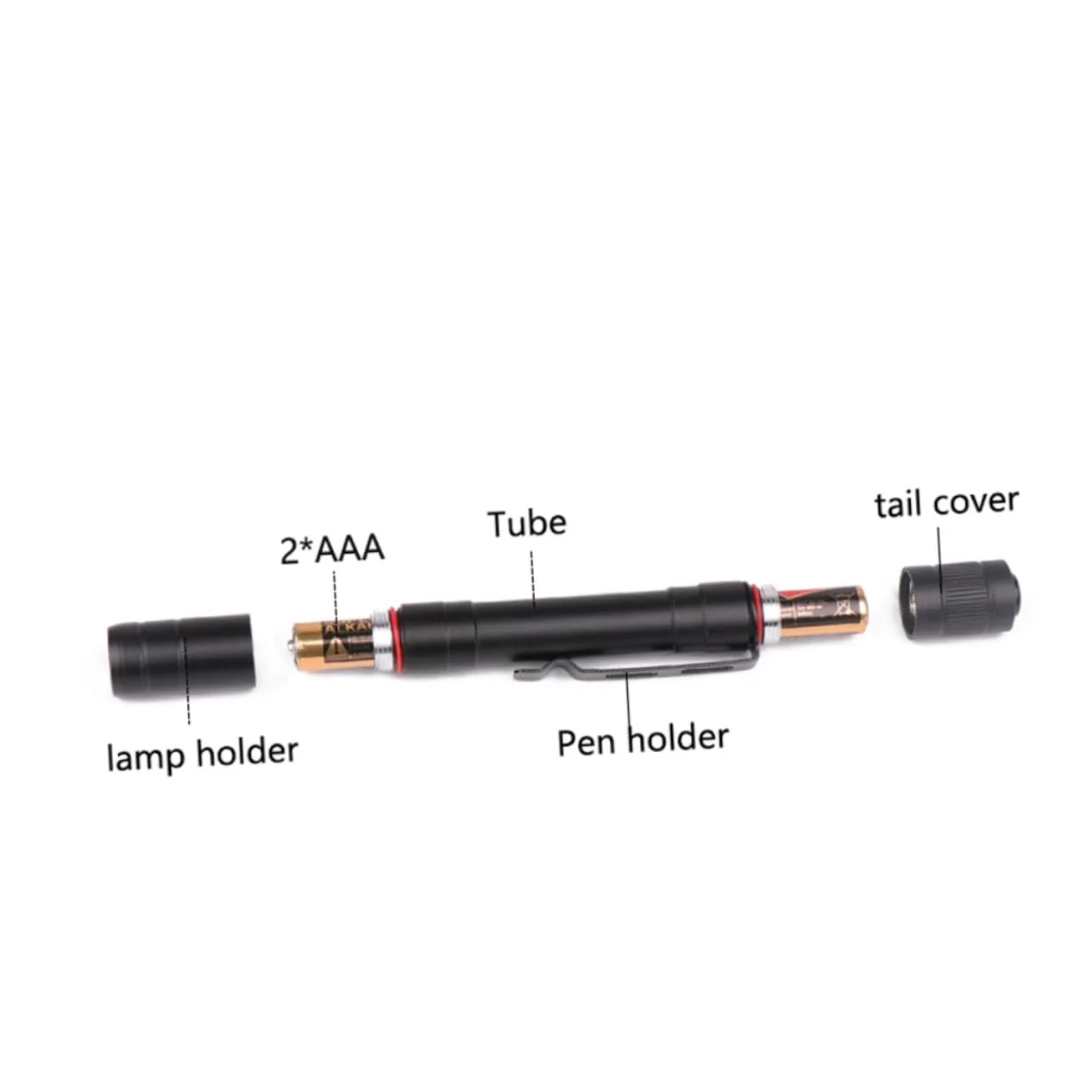 Ручний ліхтар Yardenfun Portable Pen White Yellow Light компактний для кемпінгу, походів, полювання, фото №4