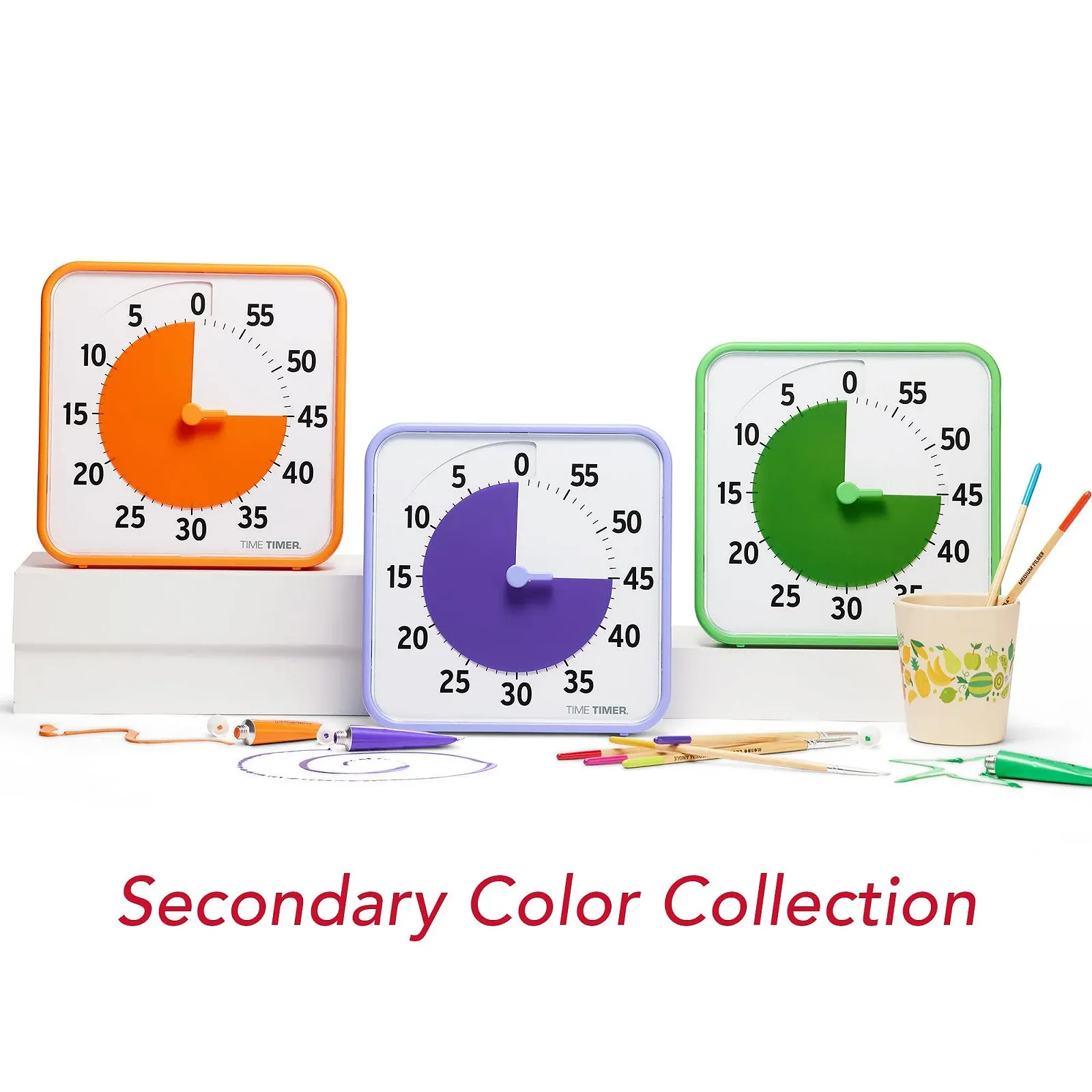 Набор визуальных таймеров TIME TIMER Medium Classroom Set 60 минут Вторичные цвета 3 шт., фото №3 Набор визуальных таймеров TIME TIMER Medium Classroom Set 60 минут Вторичные цвета 3 шт., фото №3