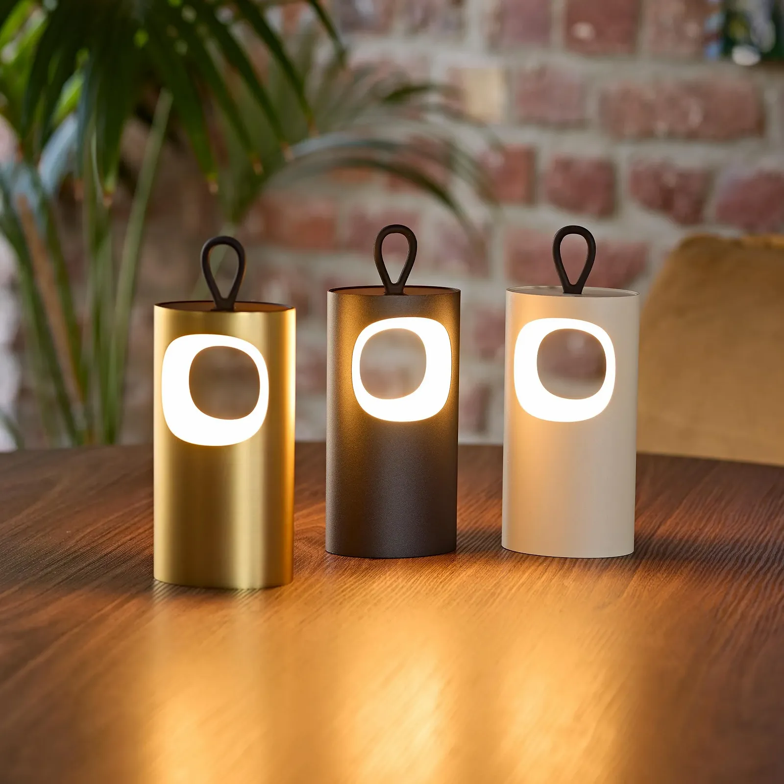 Настільна лампа SIGOR Lunari LED Акумуляторна Портативна Димована FlexMood (2200 K/2700 K) 16 см Night Black, фото №7