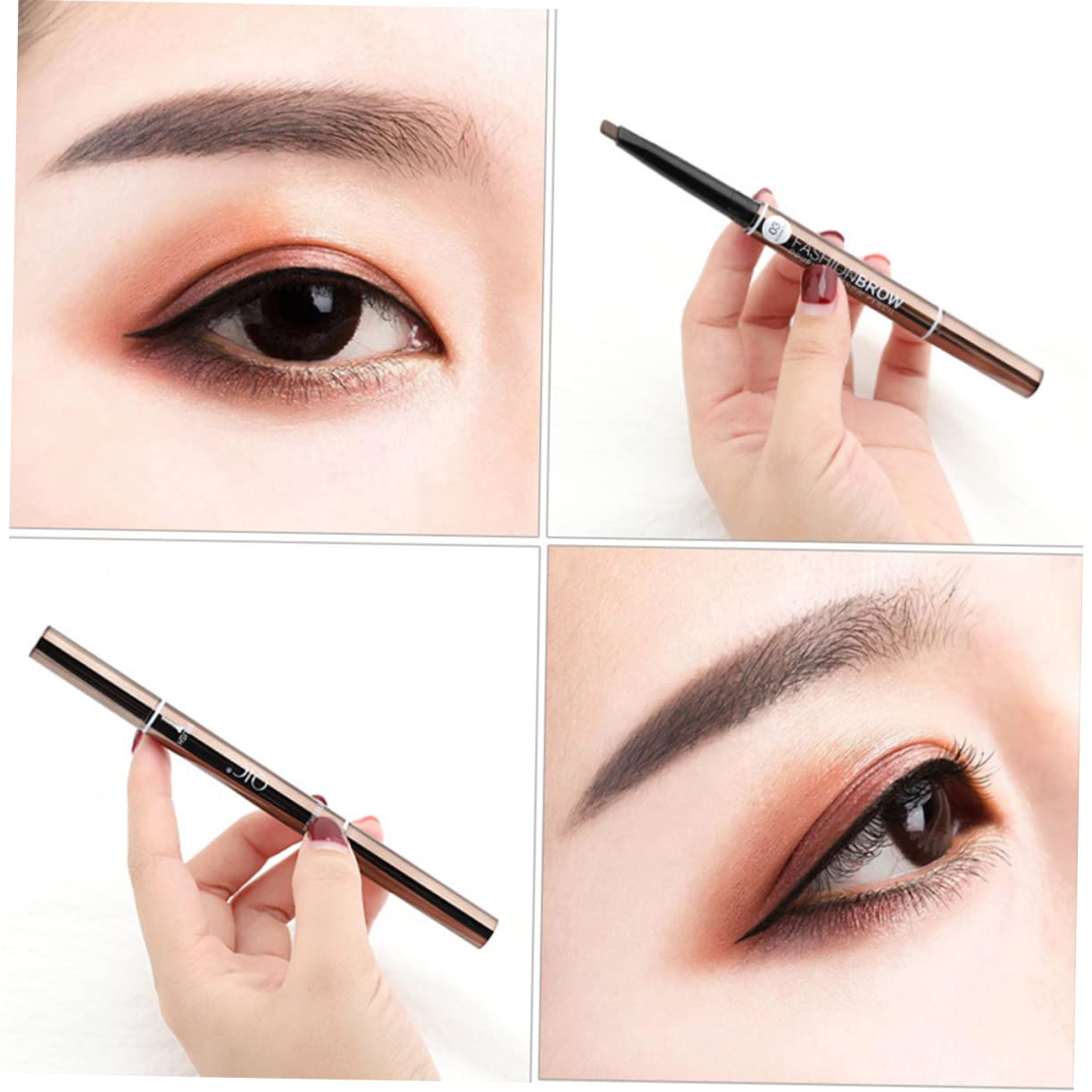 Олівець для брів Minkissy Professional Водостійкий Чорний, фото №5