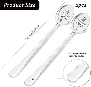 Ложка для кави  19 см, Паковання з 2 шт. synthetic.ua - Фото 1