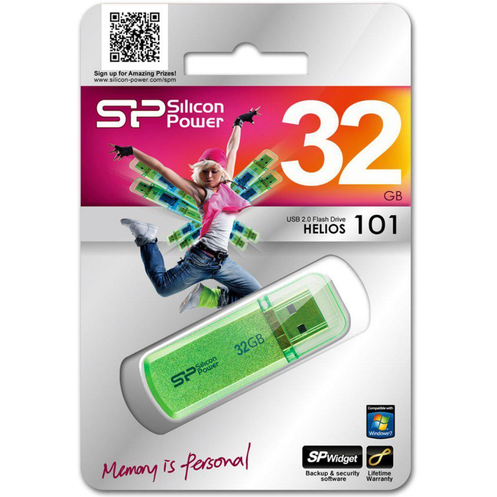USB флеш-накопитель Silicon Power 32GB Helios 101 2.0 SP032GBUF2101V1N, фото №2