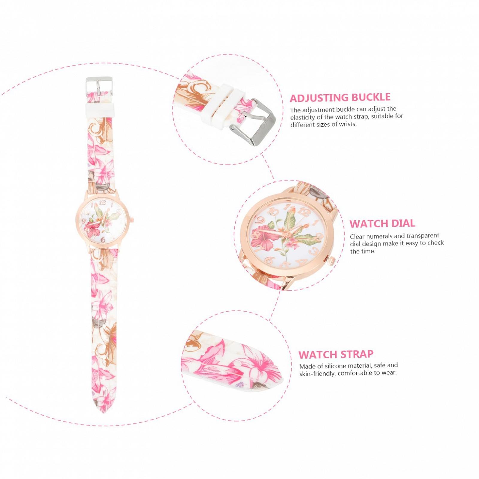 Часы Женские Healvian Quartz Силиконовые Розовый, фото №8 Часы Женские Healvian Quartz Силиконовые Розовый, фото №8