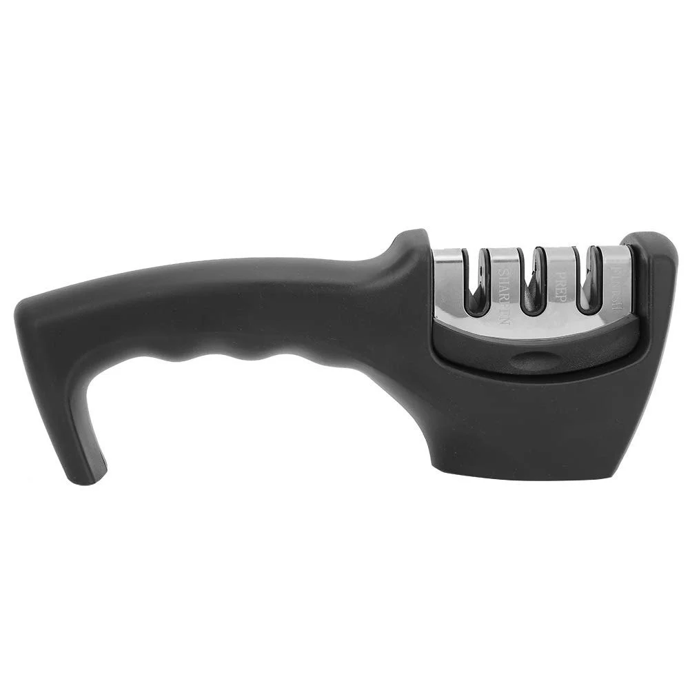 Точило для ножів ручна 3 в 1 багатофункціональна ергономічна ручка, фото №1