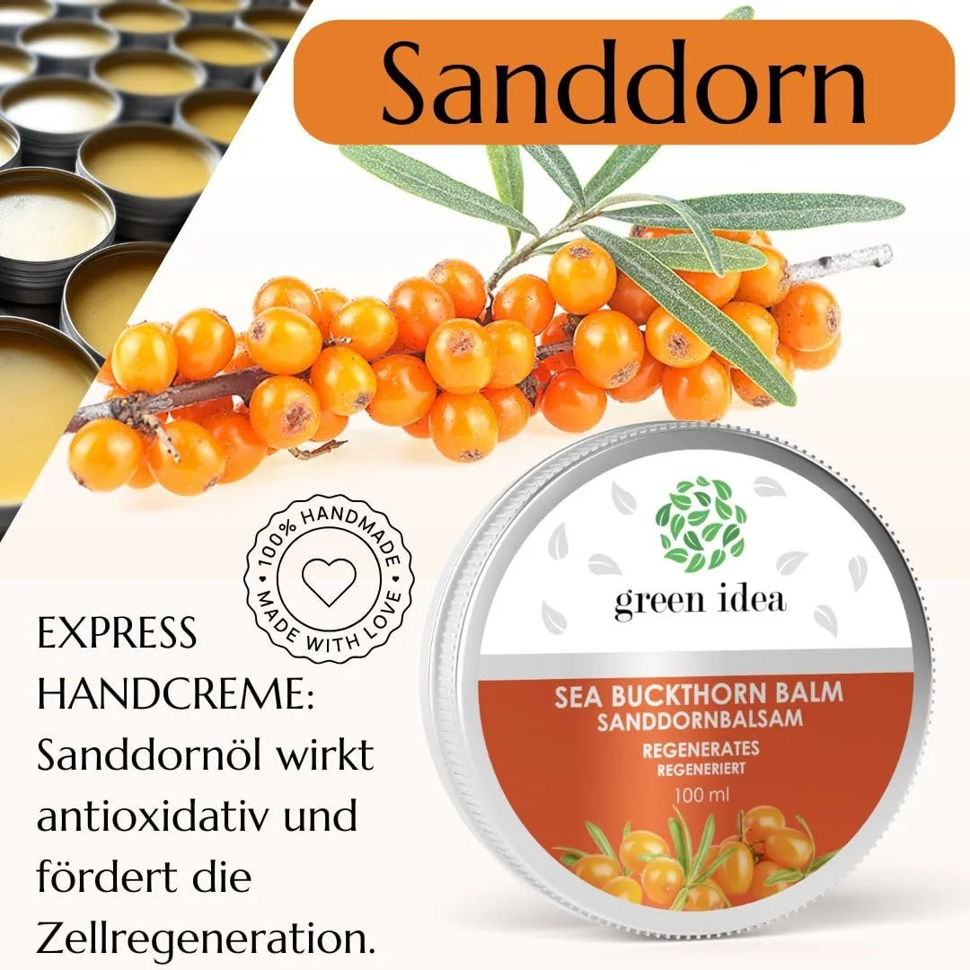 Крем для рук Green idea Sandthorn Balm Натуральна косметика, фото №5 Крем для рук Green idea Sandthorn Balm Натуральна косметика, фото №5