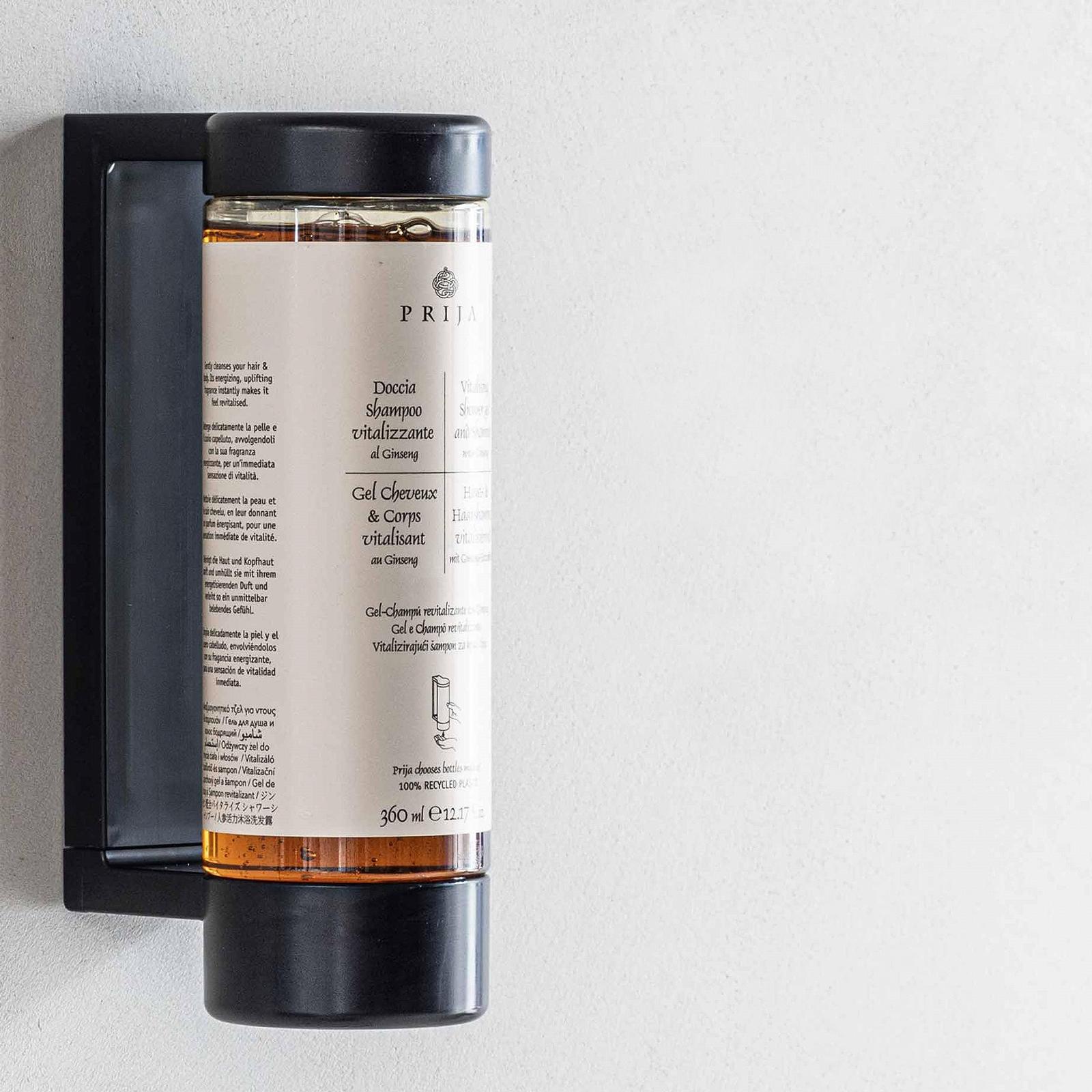 Шампунь/гель для душу Prija з женьшенем Vegan 3 x 360 мл запасний блок для дозатора, фото №4
