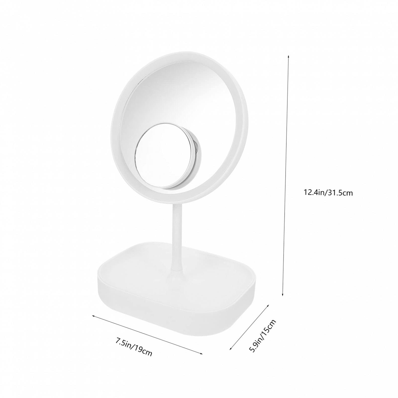 Дзеркало Angoily 4 Sätze Led-косметичне Багатофункціональне Біле, фото №2 Дзеркало Angoily 4 Sätze Led-косметичне Багатофункціональне Біле, фото №2