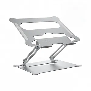Підставка для ноутбука складна Алюмінієвий сплав Регульована Портативна підтримка Сріблястий - Фото 1
