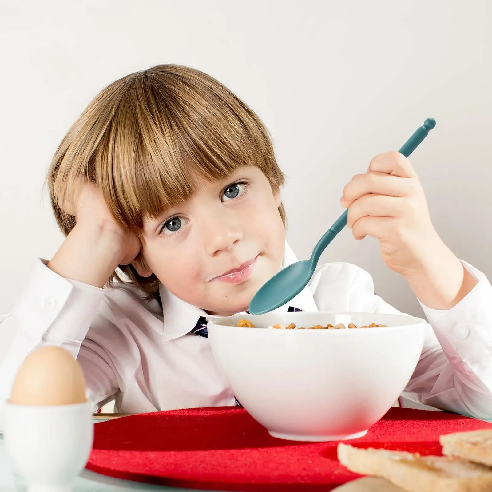 Набор столовых приборов для путешествий 1 человек, пластиковые столовые приборы многоразового использования для кемпинга с чехлом, зеленый, фото №7 Набор столовых приборов для путешествий 1 человек, пластиковые столовые приборы многоразового использования для кемпинга с чехлом, зеленый, фото №7