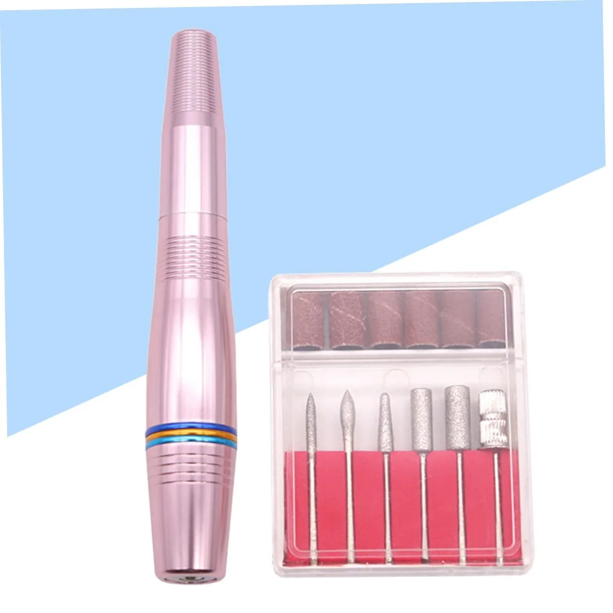 Набор для маникюра и педикюра Healvian Электрический Мини-дрель Розовый, фото №6