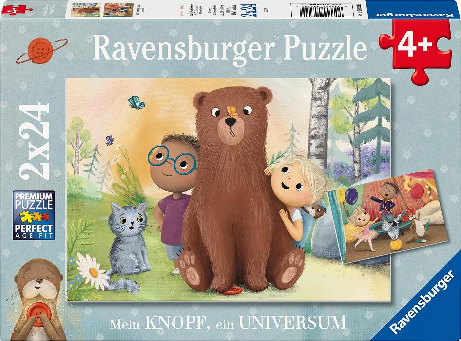 Дитячий пазл Ravensburger My Button, A Universe 12004324 2 x 24 деталі 26 x 18 см, фото №1