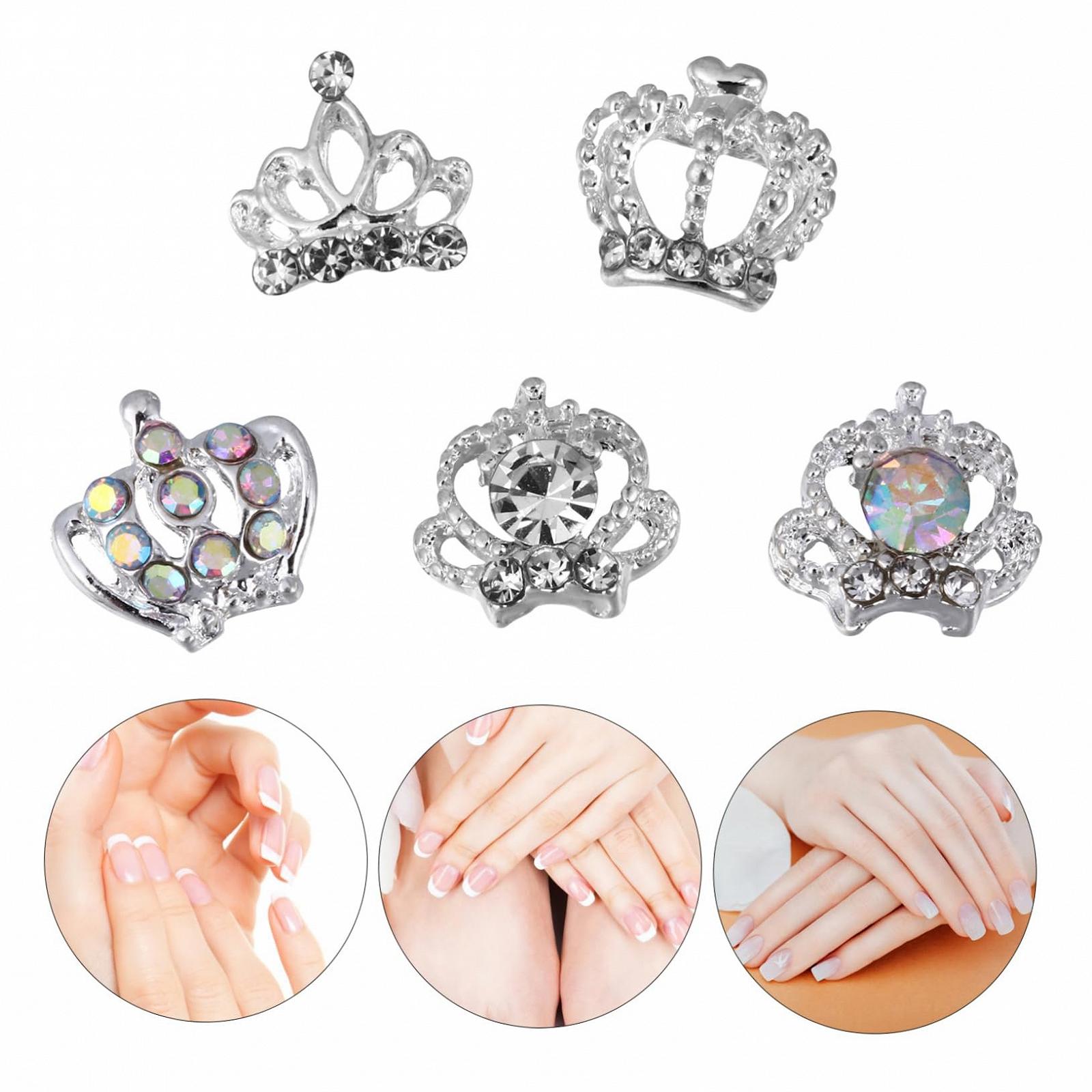 Украшение для ногтей Корона из сплава, 50 шт., фото №6