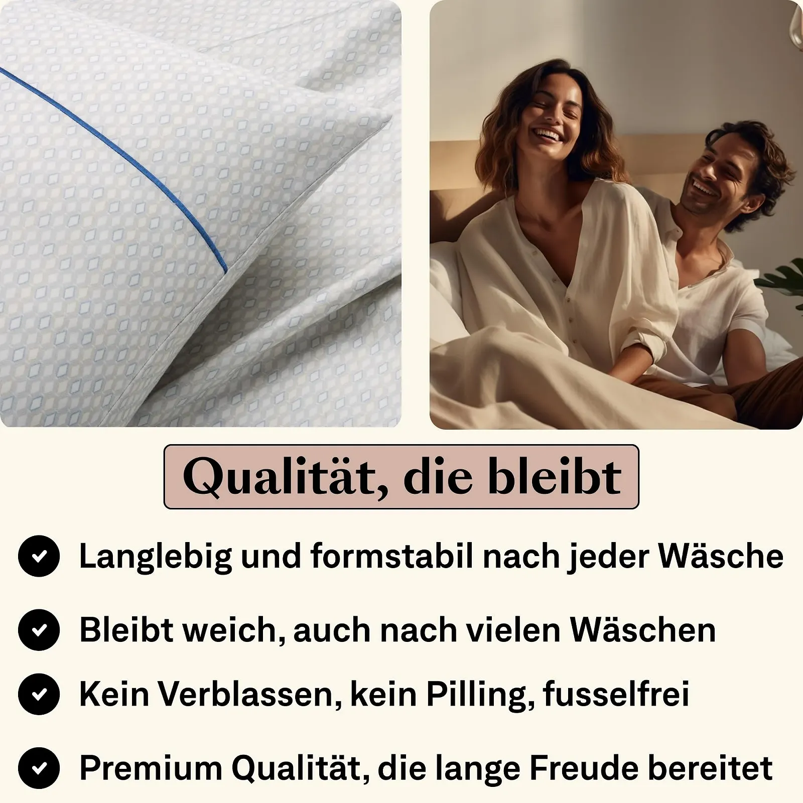 Постільна білизна Amqua Сатин 135 x 200 см з візерунком, наволочка 80 x 80 см Aura, фото №4