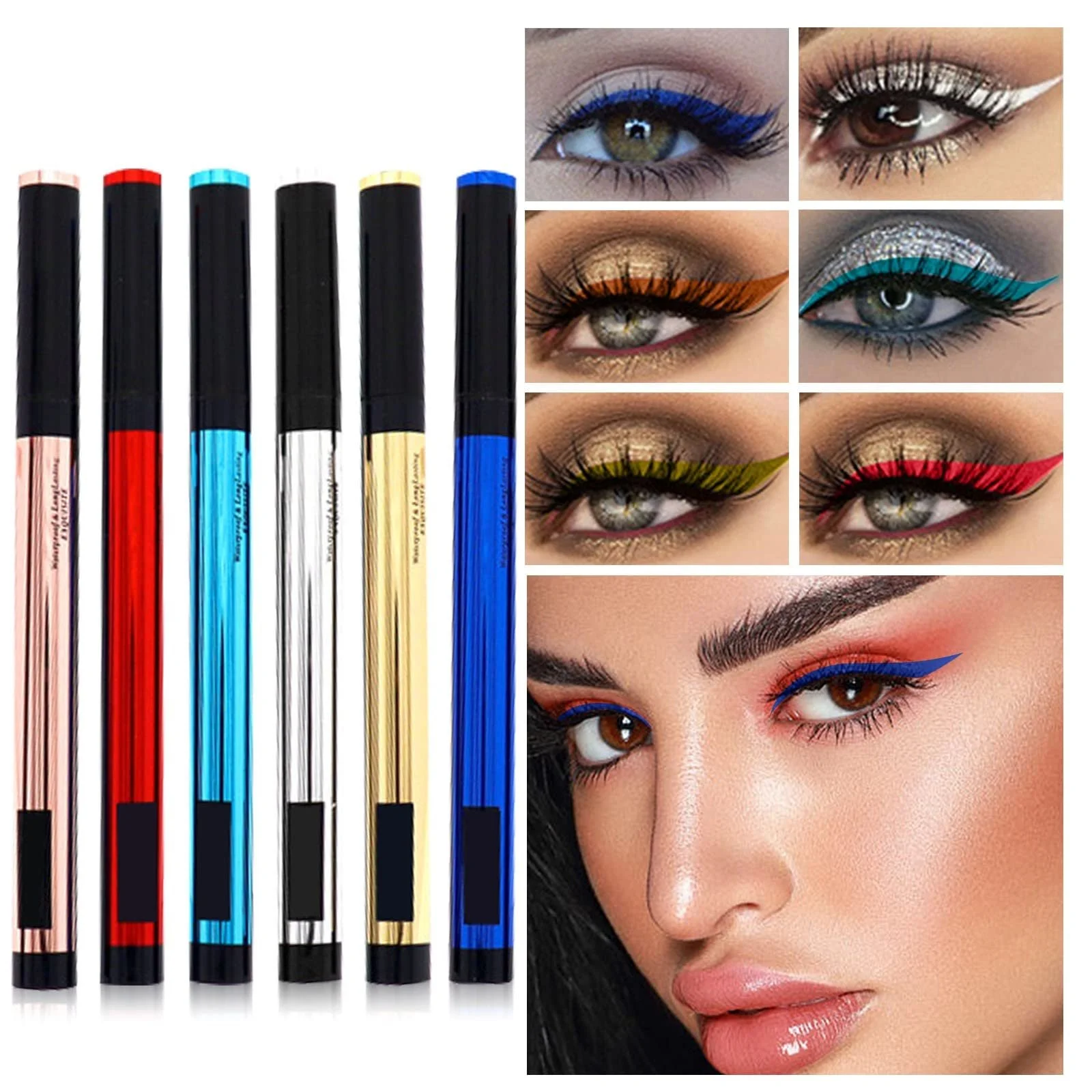 Олівець для очей Eyeliner Silk Waterproof Non Slim Nib Quick Dry Eyeliner Eyeshadow Pencil Dual Purpose Wet Eyeshadow 3 мл Чорний, фото №5 Олівець для очей Eyeliner Silk Waterproof Non Slim Nib Quick Dry Eyeliner Eyeshadow Pencil Dual Purpose Wet Eyeshadow 3 мл Чорний, фото №5
