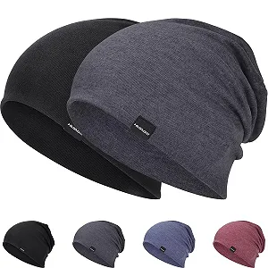 Легкая удлиненная шапка-бини для женщин, мягкая - Фото 1