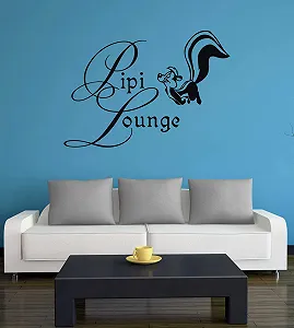 Наклейка на стіну PIPI Lounge 30 x 21 см чорна synthetic.ua - Фото 1