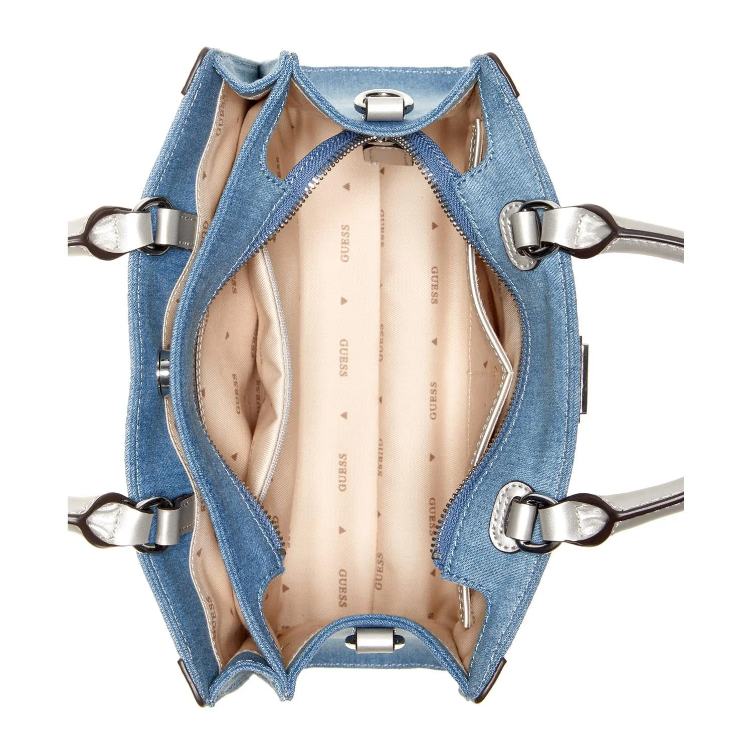 Сумка сатчел GUESS Dili S Denim Logo, фото №3 Сумка сатчел GUESS Dili S Denim Logo, фото №3